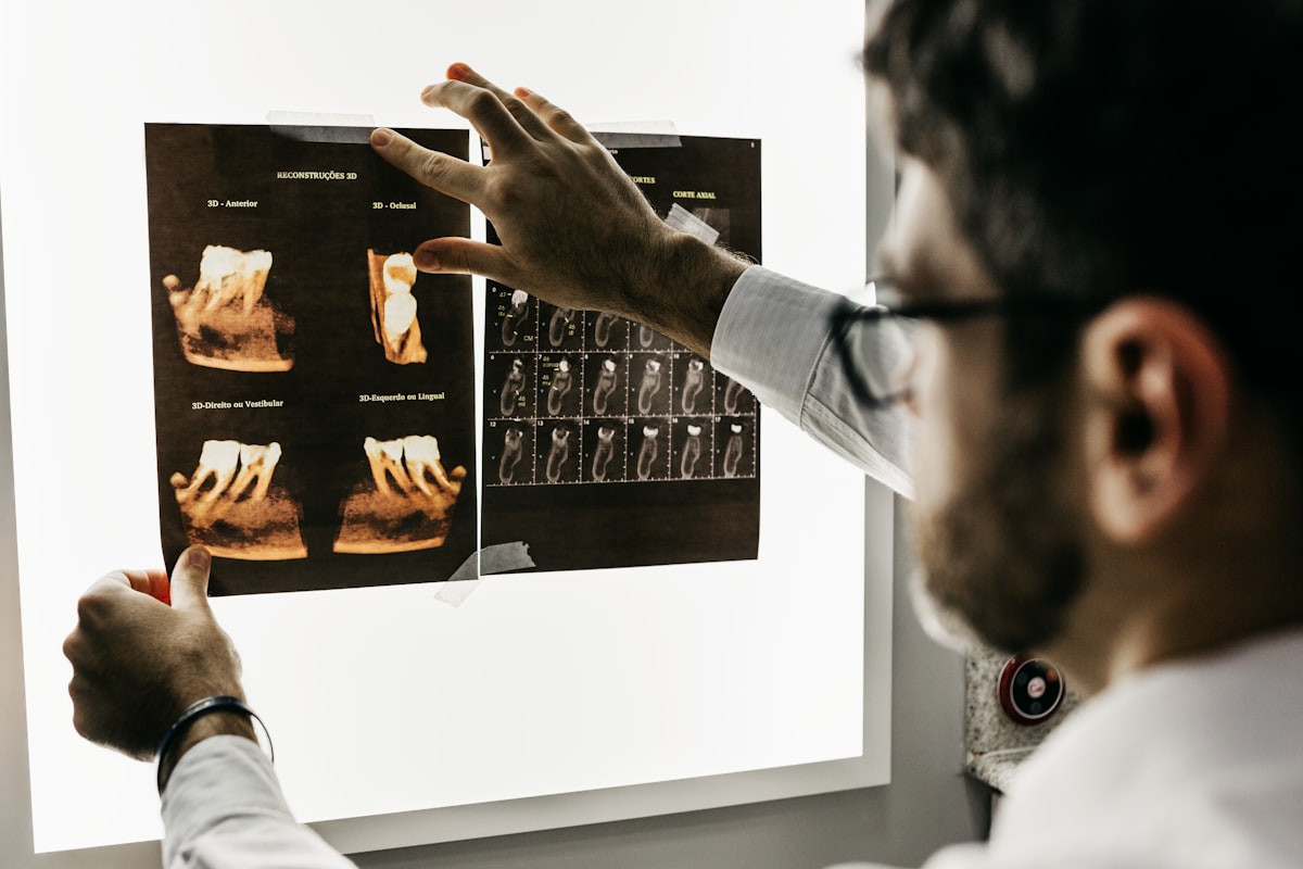 Smiling patient at a modern, welcoming dental office
